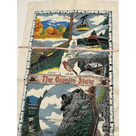 Vtg Kitchen New Hampshire Granite State Railway Jackson Mountains Kay Dee - Picture 7 of 8